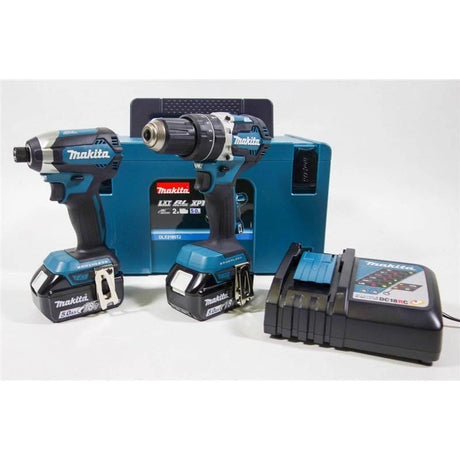Makita DLX2180TJ 18V LXT Combi Drill Impact Driver Twin Kit (2x5Ah) | Brushless Power & Extended Runtime