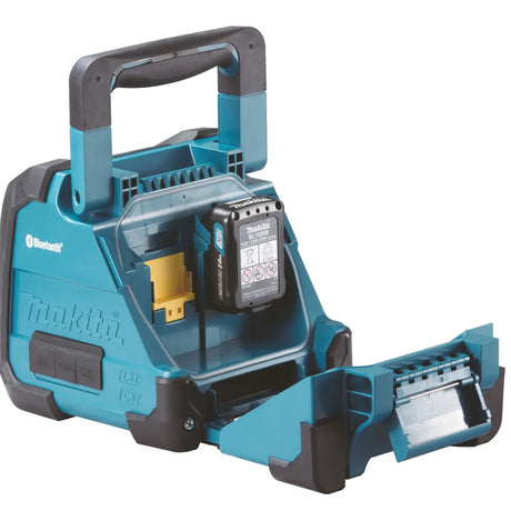 Makita DMR200 Bluetooth Speaker CXT/LXT | IP64 Rated, 12V/18V, Robust & High-Efficiency for Worksites