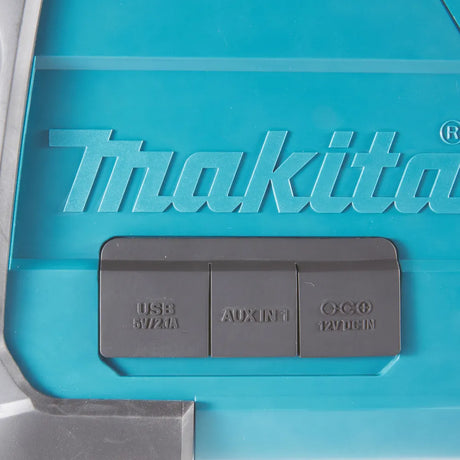 Makita DMR200 Bluetooth Speaker CXT/LXT | IP64 Rated, 12V/18V, Robust & High-Efficiency for Worksites