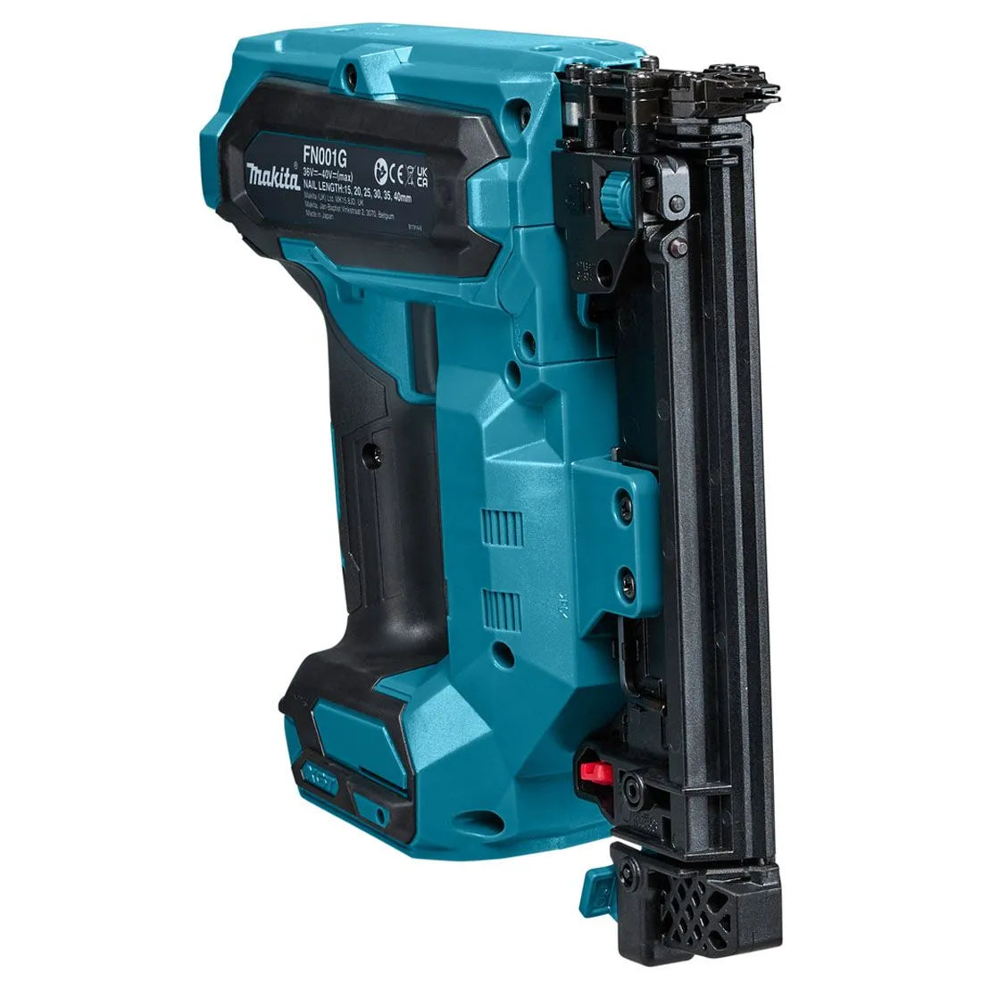 Makita FN001GD201 40mm 40V 2 x 2.5Ah Li-Ion XGT Brushless Second Fix Cordless Nail Gun | High Power & Precision