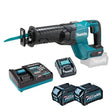 Makita JR001GD202 40V Max XGT Brushless Reciprocating Saw - Includes 2 x 2.5Ah Batteries, Charger & Adapter
