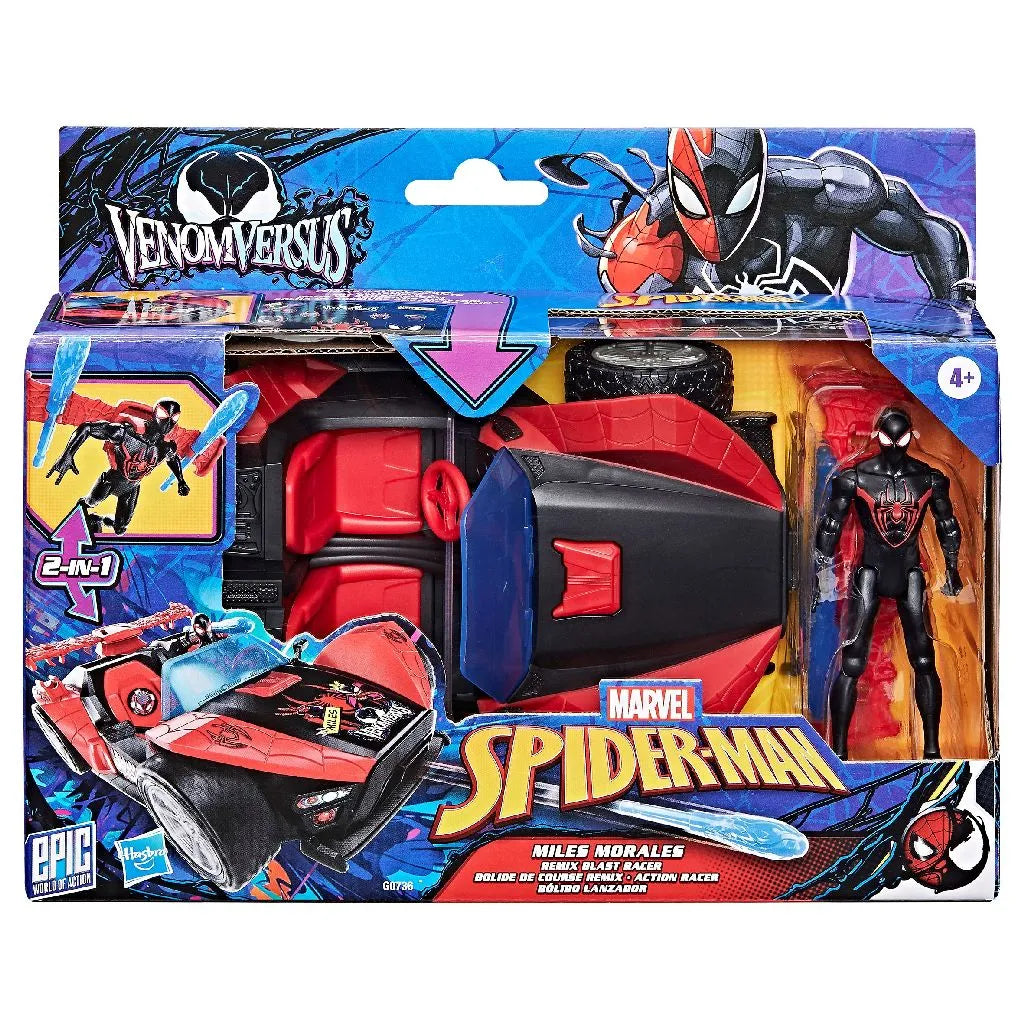 Marvel Spider-Man Venom Versus Miles Morales Remix Racer