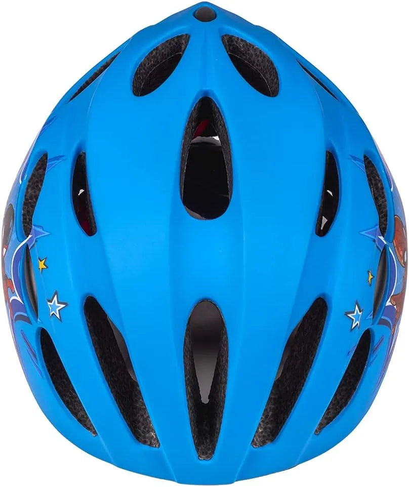 Marvel Spiderman Kids Helmet | Blue In-Mold Bike Helmet 52-56 cm