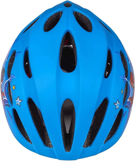 Marvel Spiderman Kids Helmet | Blue In-Mold Bike Helmet 52-56 cm
