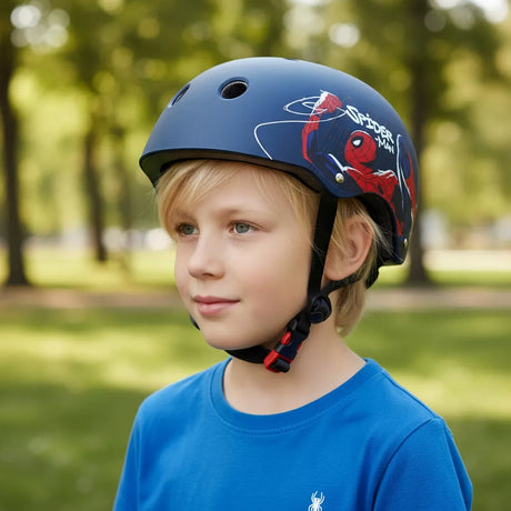 Marvel Spiderman Kids Sports Helmet | Adjustable Cycling Helmet 52-56 cm