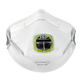 JSP Dust Half Mask with Valve MAS-TYPHOON-FFP2V White (10 pcs)