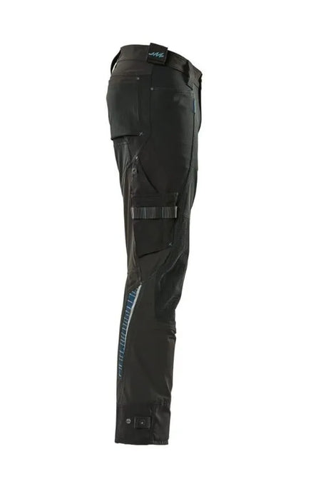 MASCOT Stretch Work Trousers - Black with Kneepad Pockets & Dyneema® (17079-311-09)