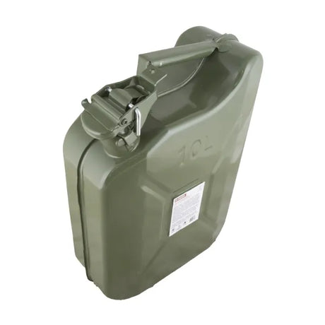 Mcanax 10 Litre Jerry Can Green with Spout .8mm Un App Mx1650041 