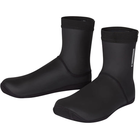Flux Closed Sole Overshoes - Waterproof and Windproof Cycling Overshoes (Black).