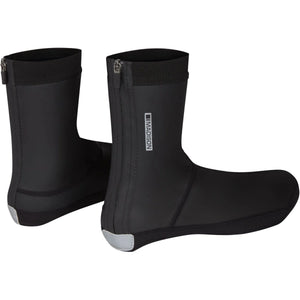 Flux Closed Sole Overshoes - Waterproof and Windproof Cycling Overshoes (Black).