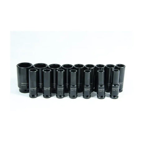 Jefferson 16 Piece 1/2'' Deep Metric Impact Socket Set