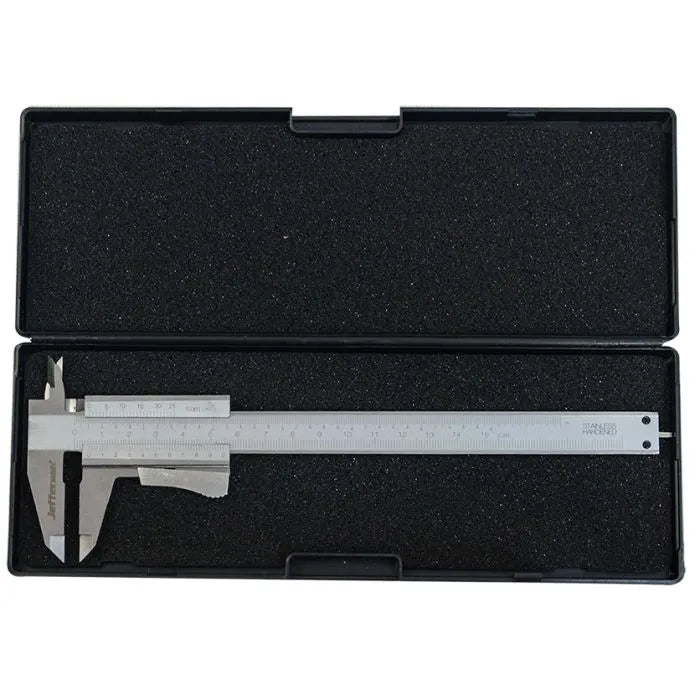 Jefferson Metric Vernier Caliper - Stainless Steel, 0-150mm Range