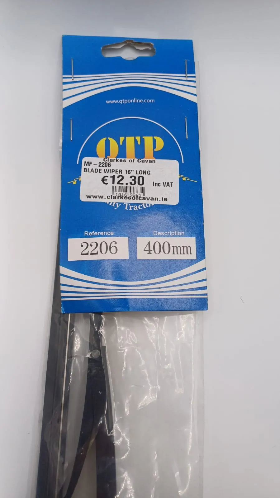 Wiper Blade for New 1008 Motor - 400mm (15.5") Length | High-Performance Replacement Blade