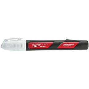 Milwaukee 48223711 INKZALL Liquid Paint Marker - White | Durable Site Marker for All Surfaces
