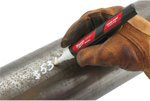 Milwaukee 48223711 INKZALL Liquid Paint Marker - White | Durable Site Marker for All Surfaces