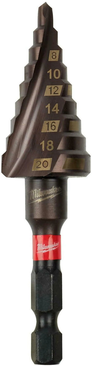 Milwaukee 48899263 Shockwave Impact Duty Step Drill 4-20mm | 1/4" Hex for Impact Drivers