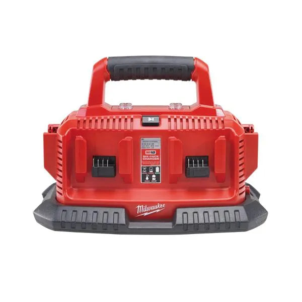 Milwaukee M1418C6 18V 6-Bay Sequential Multi-Bay Charger for M18 & M14 Batteries