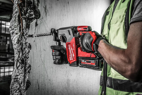 Milwaukee M18FHX-0X SDS+ Hammer Drill - 18V Brushless, 2.5J, Bare Unit with HD Kitbox