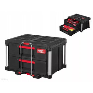 Milwaukee Packout 2 Drawer Tool Box - Modular Storage with Secure, Customizable Drawers