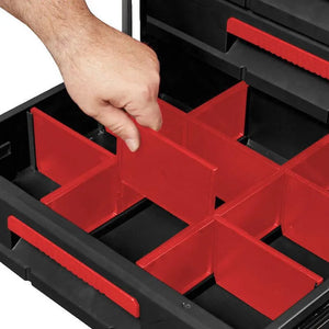 Milwaukee PACKOUT 3-Drawer Tool Box - Heavy-Duty Modular Storage System with 22 Kg Capacity