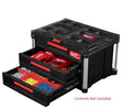 Milwaukee PACKOUT 3-Drawer Tool Box - Heavy-Duty Modular Storage System with 22 Kg Capacity