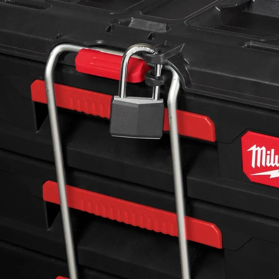Milwaukee PACKOUT 3-Drawer Tool Box - Heavy-Duty Modular Storage System with 22 Kg Capacity
