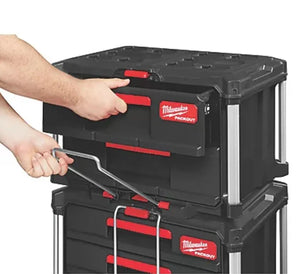 Milwaukee PACKOUT 3-Drawer Tool Box - Heavy-Duty Modular Storage System with 22 Kg Capacity
