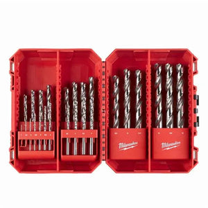 Milwaukee THUNDERWEB Metal Drill Bit Set HSS-G DIN338 (25pc) - 1mm to 13mm in ABS Case