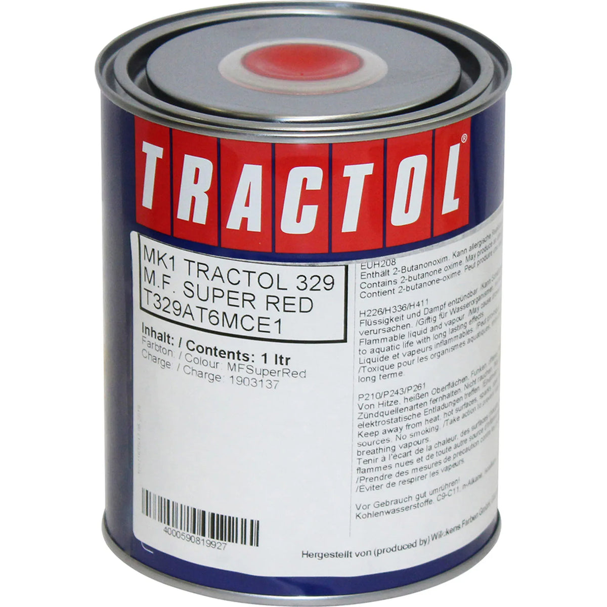Tractol Paint 1L Massey Ferguson Super Red - MK1
