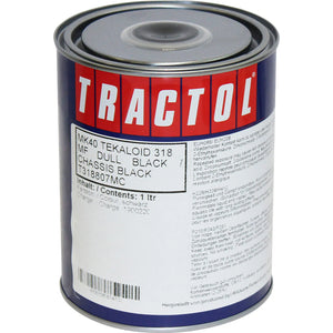 Tractol Paint 1L Dull Black - MK40