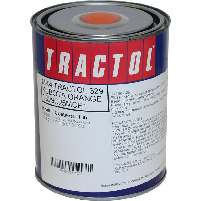 Tractol Paint 1L Orange Kubota - MK4