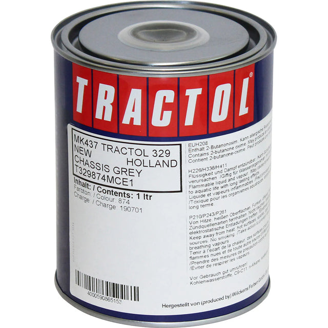 Tractol Paint 1L New Holland Chassis Grey - MK437