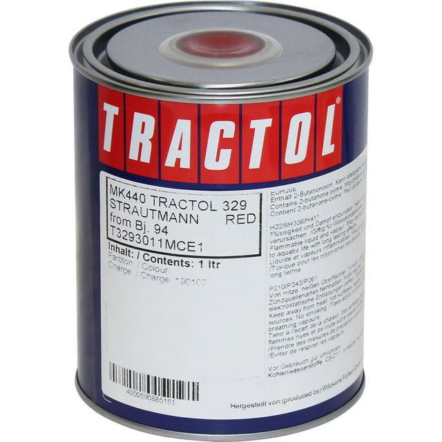 Tractol Strautmann Red 1L – High Gloss Agricultural & Construction Equipment Paint - MK440