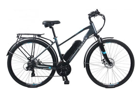 Dawes Mojave E-Bike Grey - 250W Electric Trekking Bike with 21-Speed Shimano Gears
