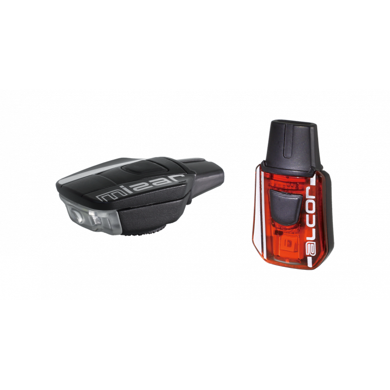 Moon Sport Mizar (40lm) & Alcor (15lm) Light Set | USB Rechargeable | Front & Rear Bike Lights