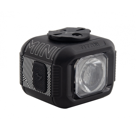 Moon Titan Mini Bike Light Black - 700 Lumen Front Light, USB Rechargeable