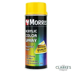 Morris High Gloss Acrylic Spray Paint Signal Yellow 400ml - RAL 1003