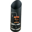 Moy Fireside Coal Hod Tall - Black with Chrome Trim, 21" Front Lip - Traditional Coal and Kindling Storage