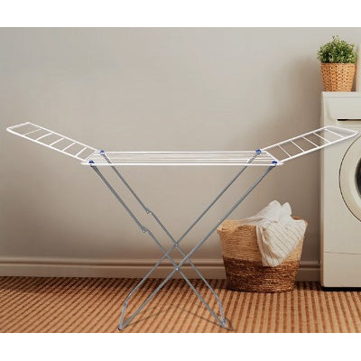 Moy Winged Clothes Airer - Galvanised Steel with Outdoor Ground Pins for Stability