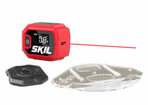 Skil 1900 AA Digital Line Laser Level - Precision Leveling Tool with Magnetic Edge & Protractor Base - 3 Year Warranty
