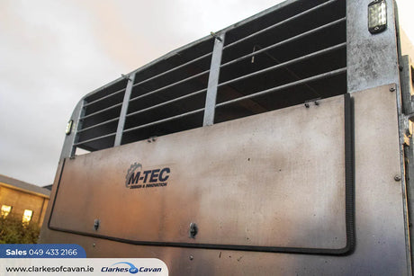 M-Tec 12ft x 6ft Twin Axle Livestock Trailer