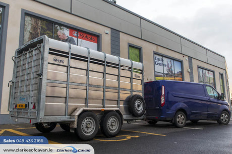 M-Tec 12ft x 6ft Twin Axle Livestock Trailer
