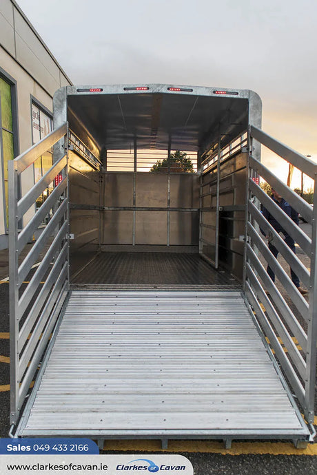 M-Tec 12ft x 6ft Twin Axle Livestock Trailer