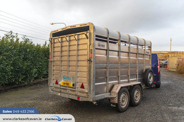 M-Tec 12ft x 6ft Twin Axle Livestock Trailer