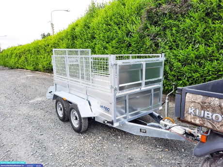 M-Tec 8ft x 4ft 2" Twin Axle Trailer