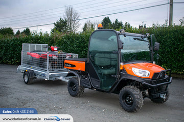 M-Tec 7ft4" x 4ft 4" Quad Master Trailer with Side Access Gate