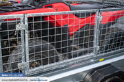 M-Tec 7ft4" x 4ft 4" Quad Master Trailer with Side Access Gate