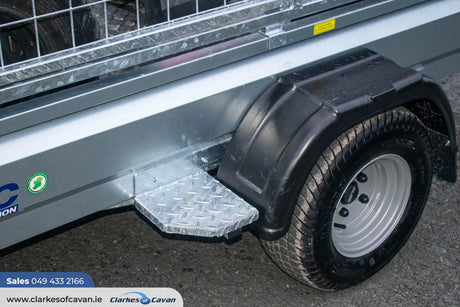 M-Tec 7ft4" x 4ft 4" Quad Master Trailer with Side Access Gate