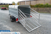 M-Tec 8ft x 4ft Trailer with Rear Access Gate & Canopy