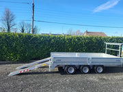 M-Tec Flatbed Tri Axle Builders Trailer